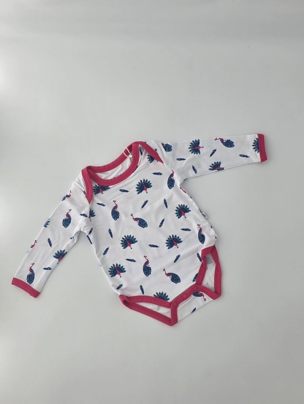 Bubble Baby Peacock Long Sleeve Bodysuit